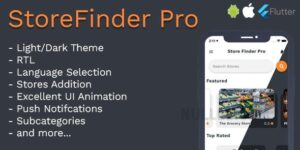 StoreFinder Pro Full App Flutter v1.3 - Flutter Android App
