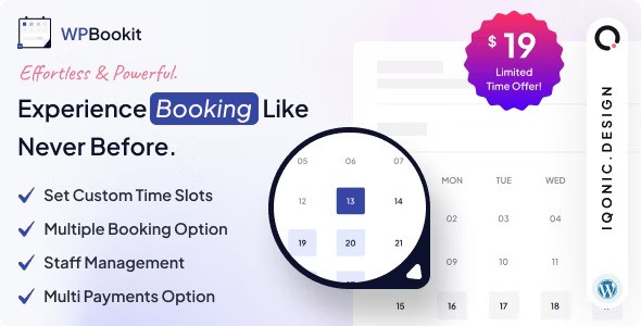 WPBookit v1.6.6 – Appointment Booking WordPress Plugin