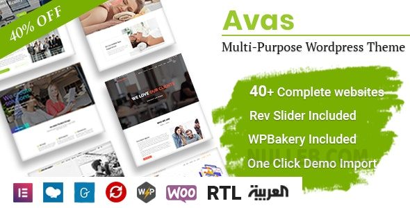 Avas v6.7.11 – Elementor WordPress Theme Nulled Download
