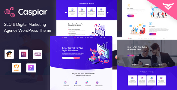 Caspiar v1.5.3 – Digital Marketing & Agency WordPress Theme