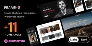 Frames v1.5.2 – Movie Studios & Filmmakers WordPress theme