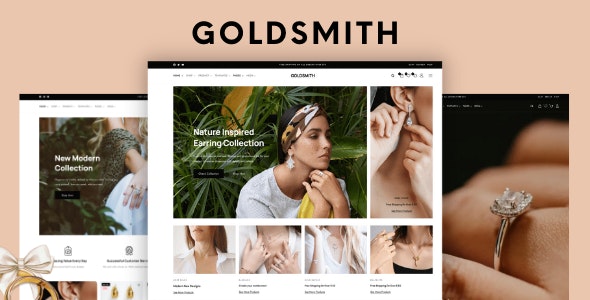GoldSmith v1.3.5 – Jewelry Store WooCommerce Elementor Theme Nulled