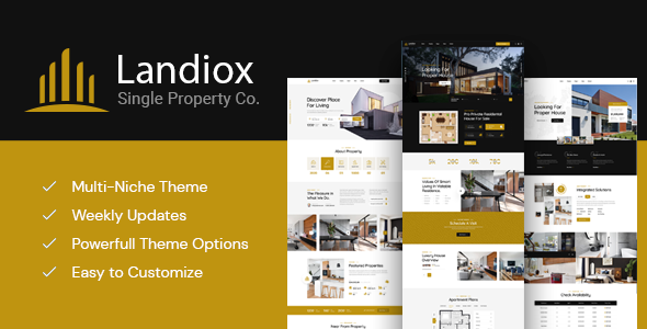 Landiox v1.0.4 – Single Property WordPress Theme Download