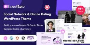 LoveDate v3.1.4 – Social Dating Network WordPress Theme