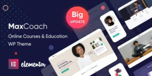 MaxCoach v3.1.2 – Online Courses, Personal Coaching & Education WP Theme