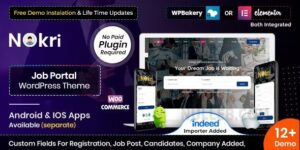 Nokri v1.6.1 – Job Board WordPress Theme