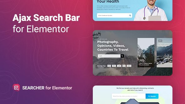 Searcher v1.0.3 – Ajax Search for Elementor Download