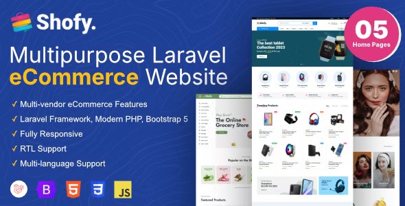 Shofy v1.3.4 – eCommerce & Multivendor Marketplace Laravel Platform Nulled