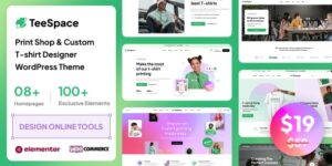 TeeSpace v1.5.6 – Print Custom T-shirt Designer WordPress theme