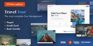 TravelTour v5.2.6 – Travel & Tour Booking WordPress Theme Nulled