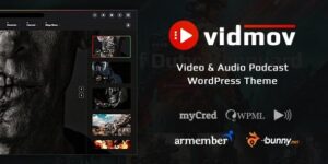 VidMov v2.3.1 – Video WordPress Theme Nulled