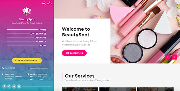 BeautySpot v3.5.14 – WordPress Theme for Beauty Salons