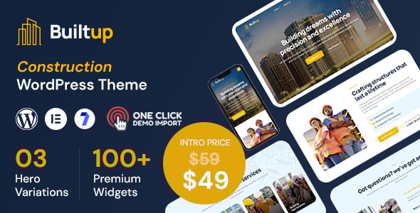 Builtup v1.0.5 – Construction Company WordPress Theme