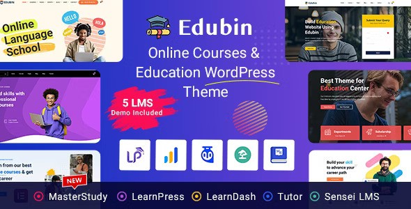Edubin v9.4.2 – Education WordPress Theme Nulled Download