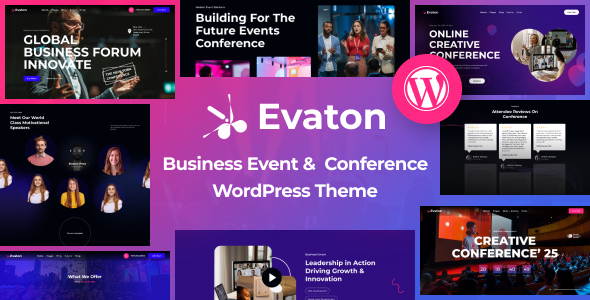 Evaton v1.0 – Event Conference & Meetup WordPress Theme
