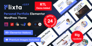 Flixta v1.0.9 – Personal Portfolio WordPress Theme Doiwnload