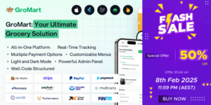 GroMart v4.2 – Grocery Store App | Grocery Delivery | Multivendor Grocery Flutter App