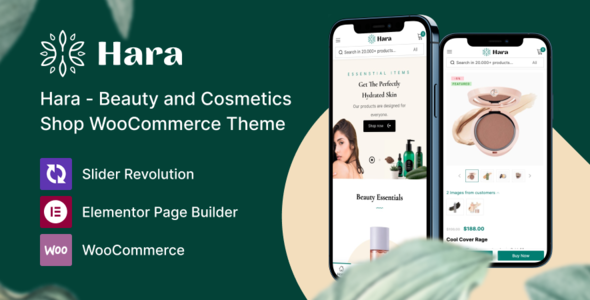 Hara v1.2.5 – Beauty and Cosmetics Shop WooCommerce Theme