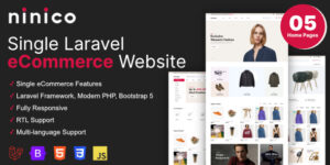 Ninico v1.7.0 – Minimal Laravel eCommerce Shop Nulled Download