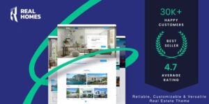 Real Homes v4.3.8 – Estate Sale and Rental WordPress Theme Nulled