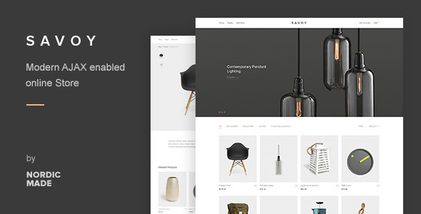Savoy v3.0.3 – Minimalist AJAX WooCommerce Theme Download