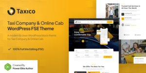 Taxico v1.0 – Taxi Company & Online Cab Service FSE WordPress Theme
