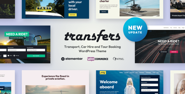Transfers v2.02 – Transport and Car Hire WordPress Theme
