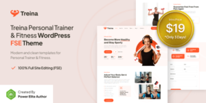 Treina v1.0 – Personal Trainer & Fitness FSE WordPress Theme