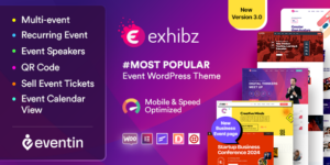 Exhibz v3.0.6 – Event Conference WordPress Theme Nulled