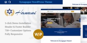 Hanani v1.2.10 – Jewish Community & Synagogue WordPress Theme + RTL