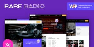 Rare Radio v1.0.15.1 – Music Radio & Podcast WordPress Theme Nulled