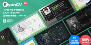 RyanCV v3.8.0 – CV/Resume WordPress Theme Download
