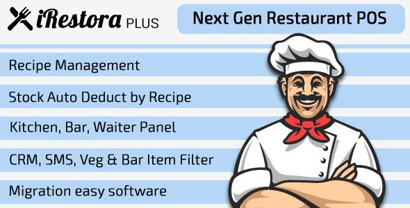 iRestora PLUS v7.4 - Next Gen Restaurant POS Nulled Download