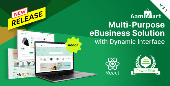 6amMart – React User Website v3.1 Download