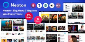 Neoton v4.0.9 – News Magazine WordPress Theme Download