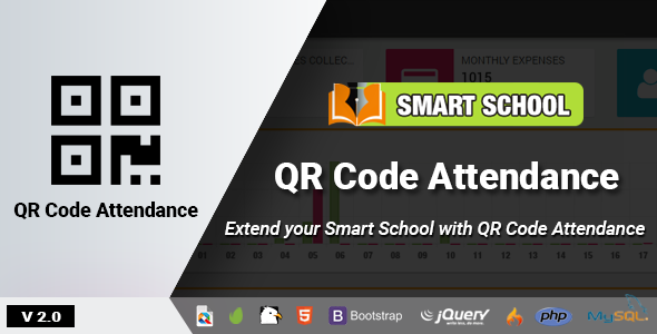 Smart School QR Code Attendance v2.0 - Smart School Addon