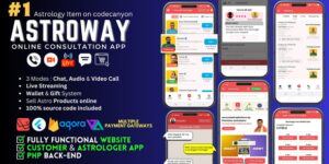 Astroway v2.1.8 – Astrology Consultations, Chat, Audio/Video Calls, Live Streaming | Web & Backend Included