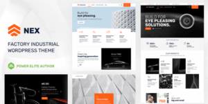 Nex v23 – Factory Industrial Manufacturing WodPress Theme Nulled