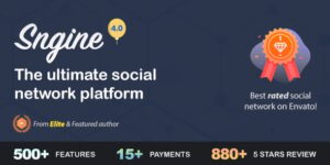 Sngine v4.0.5 – The Ultimate PHP Social Network Platform + Addon Nulled