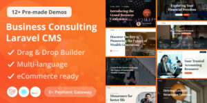 Bione v1.5 – Business Consulting Laravel CMS With Live Page Builder Nulled