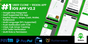 RideIn Taxi App – iOS Taxi Booking App v2.4 Download