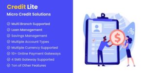 Credit Lite v1.7.1 – Multi Branch Loan & Savings Management System