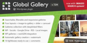 Global Gallery v9.1.11 – WordPress Responsive Gallery Plugin Nulled