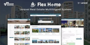 Flex Home v2.55.9 – Laravel Real Estate Multilingual System Nulled