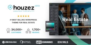 Houzez v4.3.2 – Real Estate WordPress Theme Nulled
