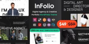Infolio v1.0.6 – Digital Agency & Creative Portfolio WordPress Elementor Theme Nulled