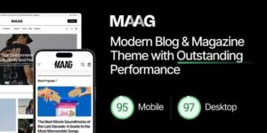 Maag v1.0.4 – Modern Blog & Magazine Theme with Outstanding Performance Nulled