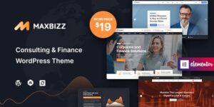 Maxbizz v1.2.3.17 – Consulting & Financial Elementor WordPress Theme