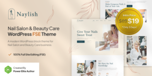 Naylish v1.0.2 – Nail Salon & Beauty Care FSE WordPress Theme