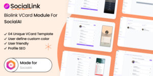 SocialLink v1.0 – Biolink VCard Module For SocialAI